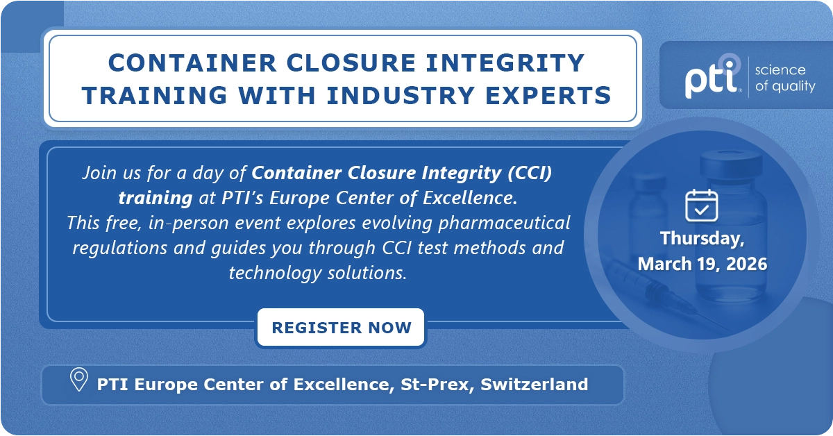 Container Closure Integrity Training with Industry Experts